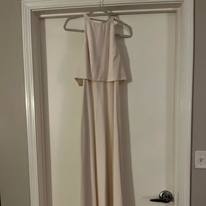 Cream gown dress